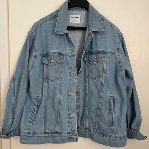 Old Navy Light Wash Denim Blue Jean Jacket Women’s Size XXL casual